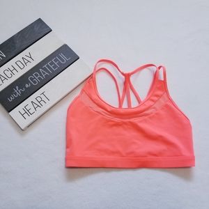 Vs sports bra bright coral size large
